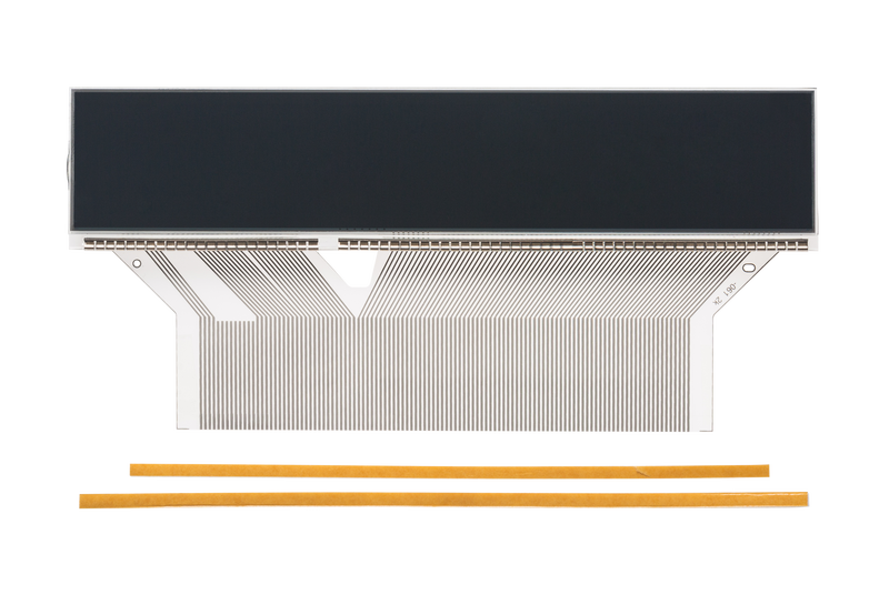 Complete display with SILVER cable & steel clip - for SAAB SID1 & SID2: